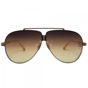 Очки Valentino XVI-Pilot Titanium Stud Frame VLS -100A-64 I GLD I CAT 3( size 64-5-145)