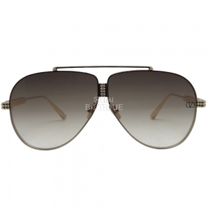 Очки Valentino XVI-Pilot Titanium Stud Frame VLS -100B-64 I GLD-BRO I CAT 3( size 64-5-145)